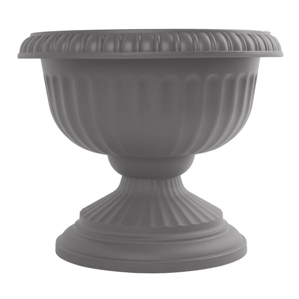 Bloem Bloem 14.8 in. H X 18 in. W X 17.8 in. D Plastic Grecian Urn Flower Pot Charcoal GU18-908 - main